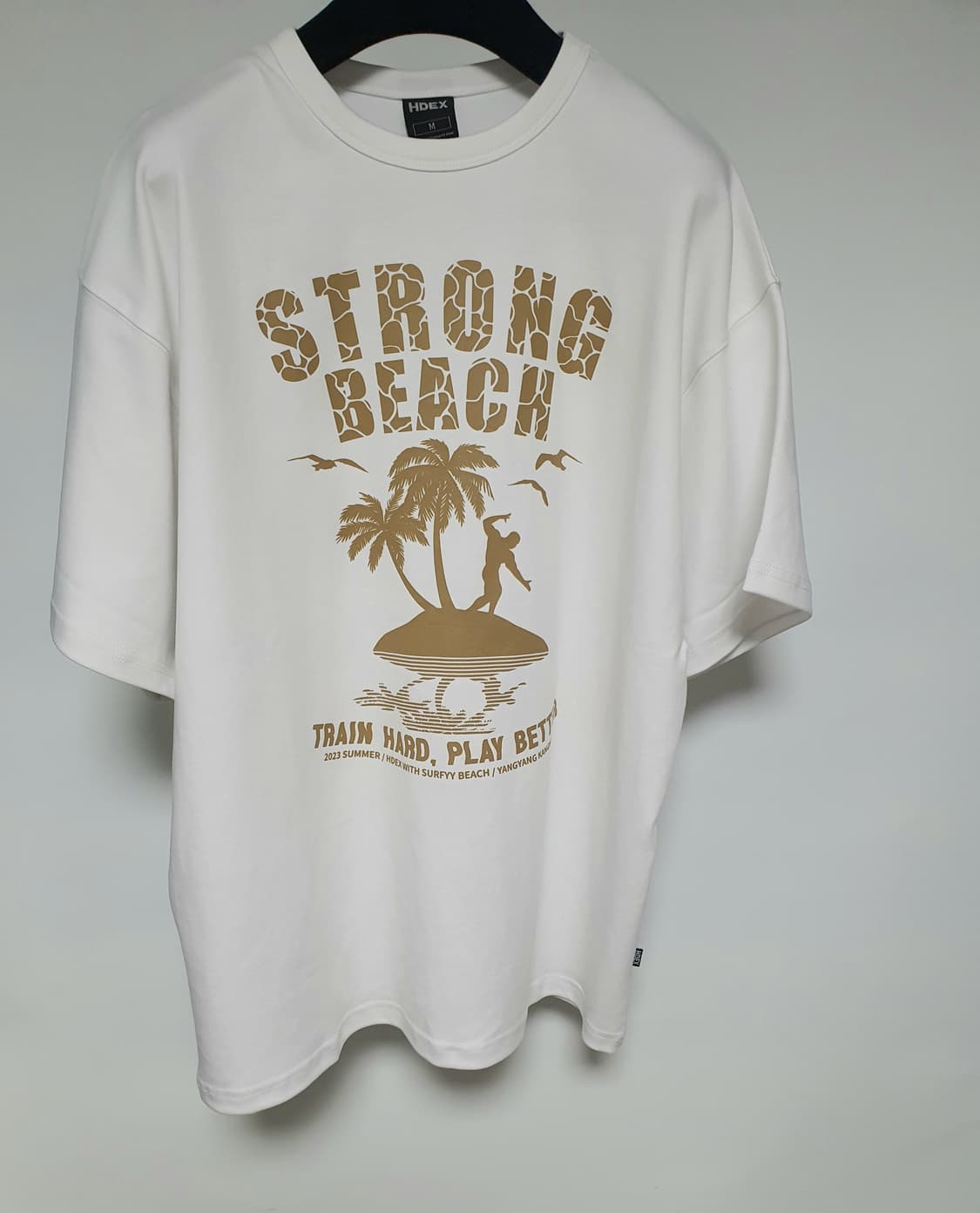 에이치덱스 스트롬비치오버핏 숏 슬리브티셔츠 m~xl  상품이미지1