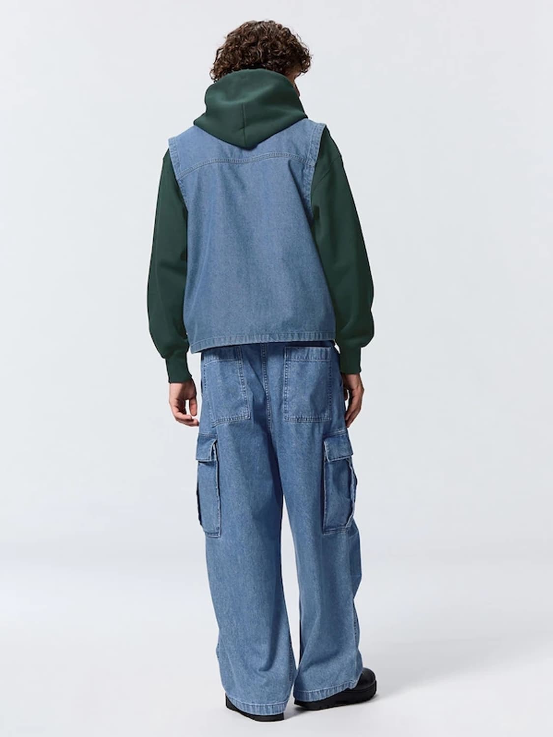 GU데님슈퍼와이드카고팬츠 상품이미지2