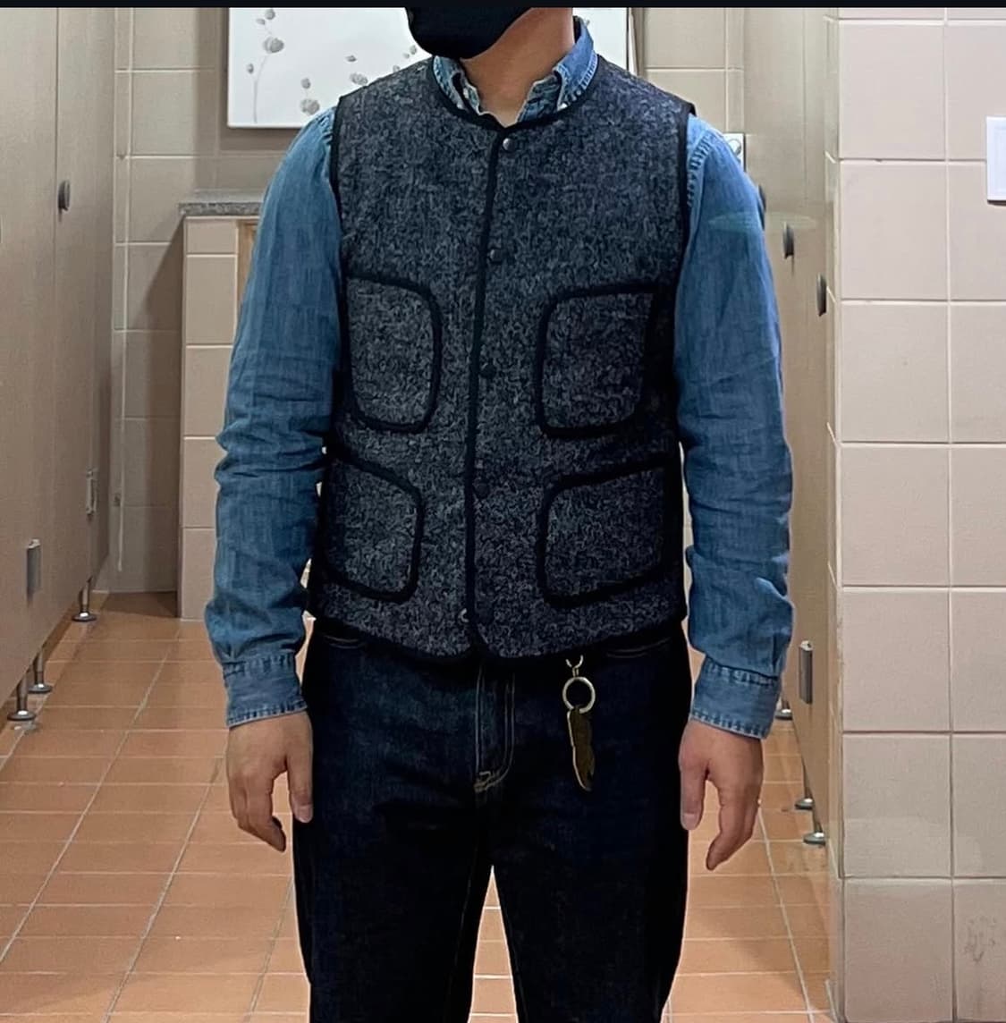 오콘쿼 솔트앤페퍼 조끼 (브라운스비치 베스트) 상품이미지7