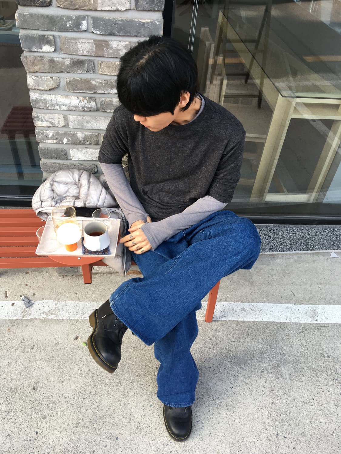 기철 와이드 인디고 팬츠 상품이미지6