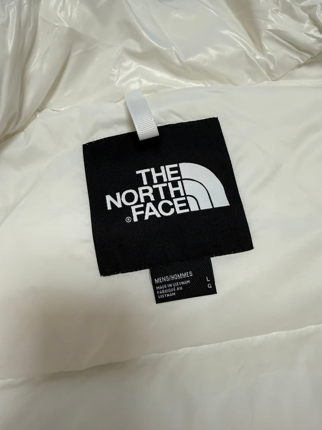 노스페이스 눕시 크롭 화이트 패딩 상품이미지8