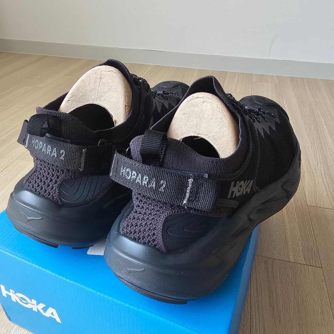 280 새제품) 호카 호파라 2 블랙 샌들 슬리퍼 남자 1147650 상품이미지3
