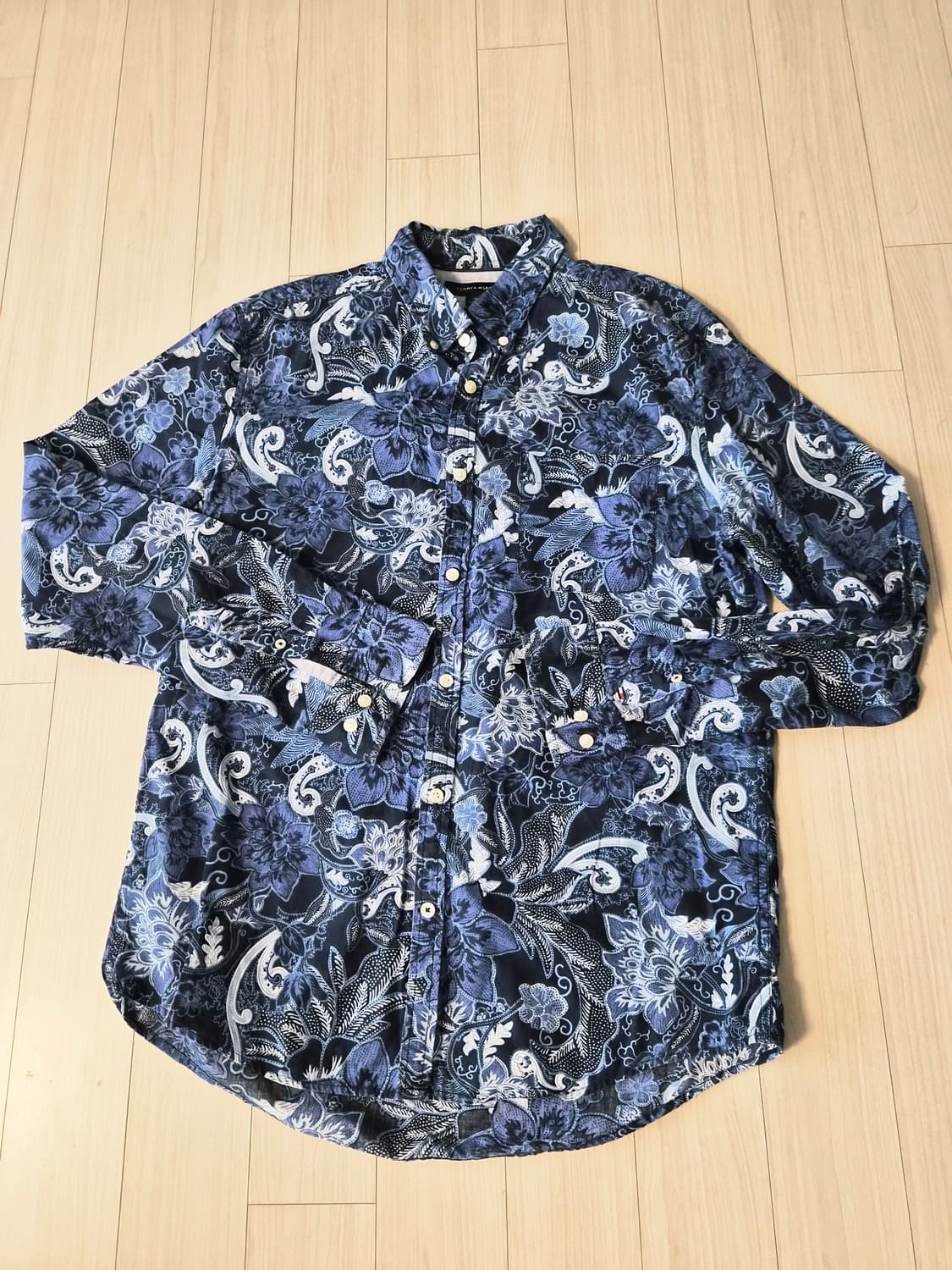 [정품] 타미힐피거 남성 페이즐리 플로럴 셔츠 (L) 상품이미지2