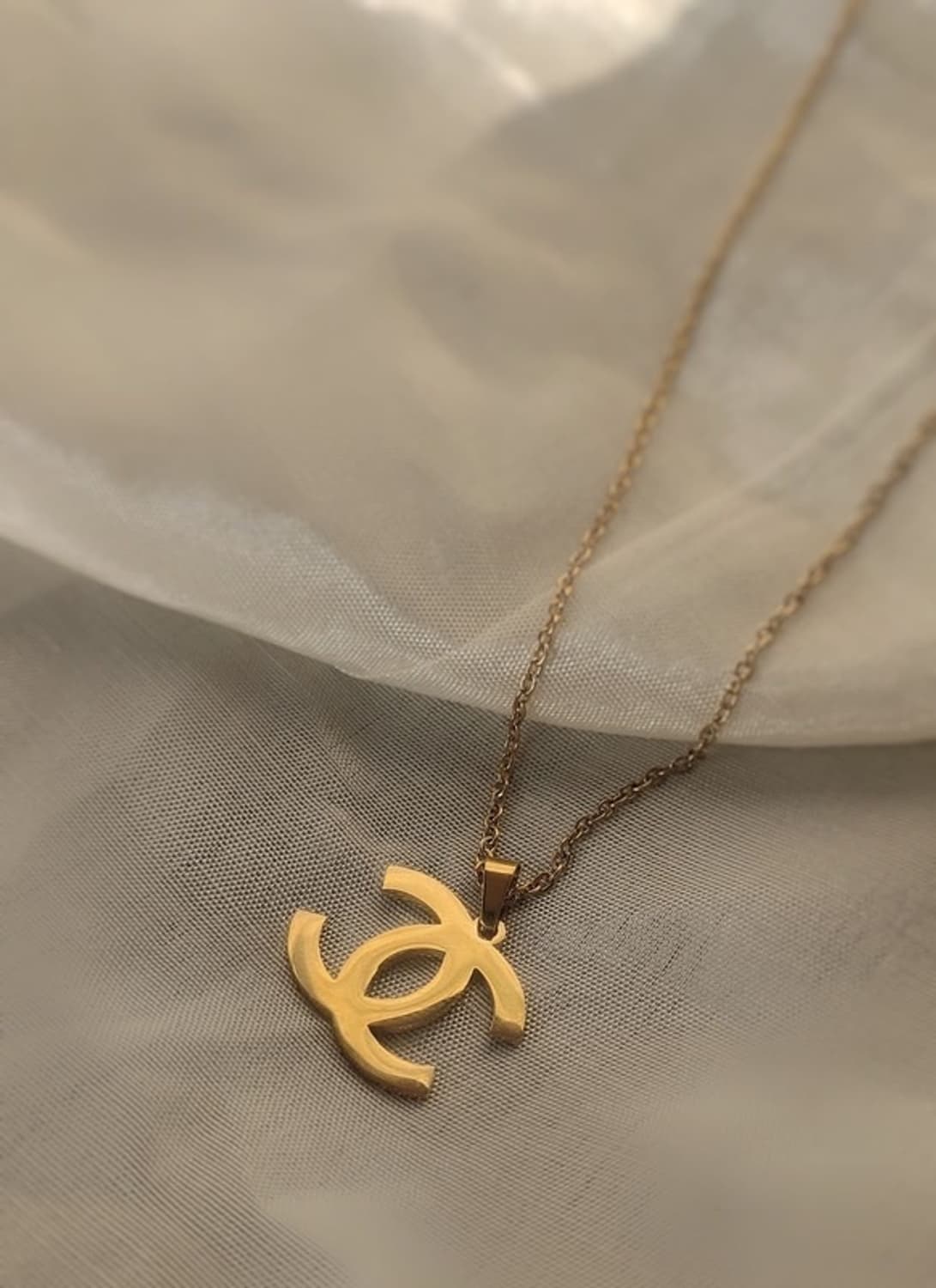 샤넬 골드 로고 체인 목걸이 상품이미지5