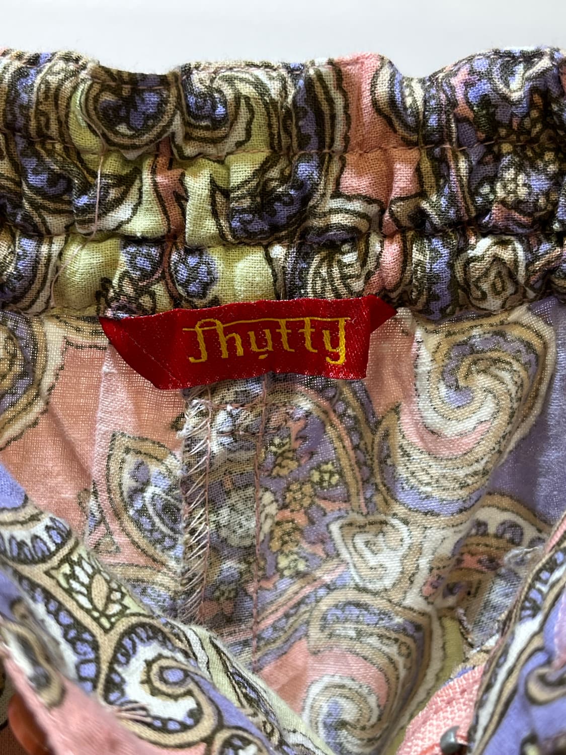 일본Thutty 핑크 페이즐리 나팔 통바지 상품이미지5