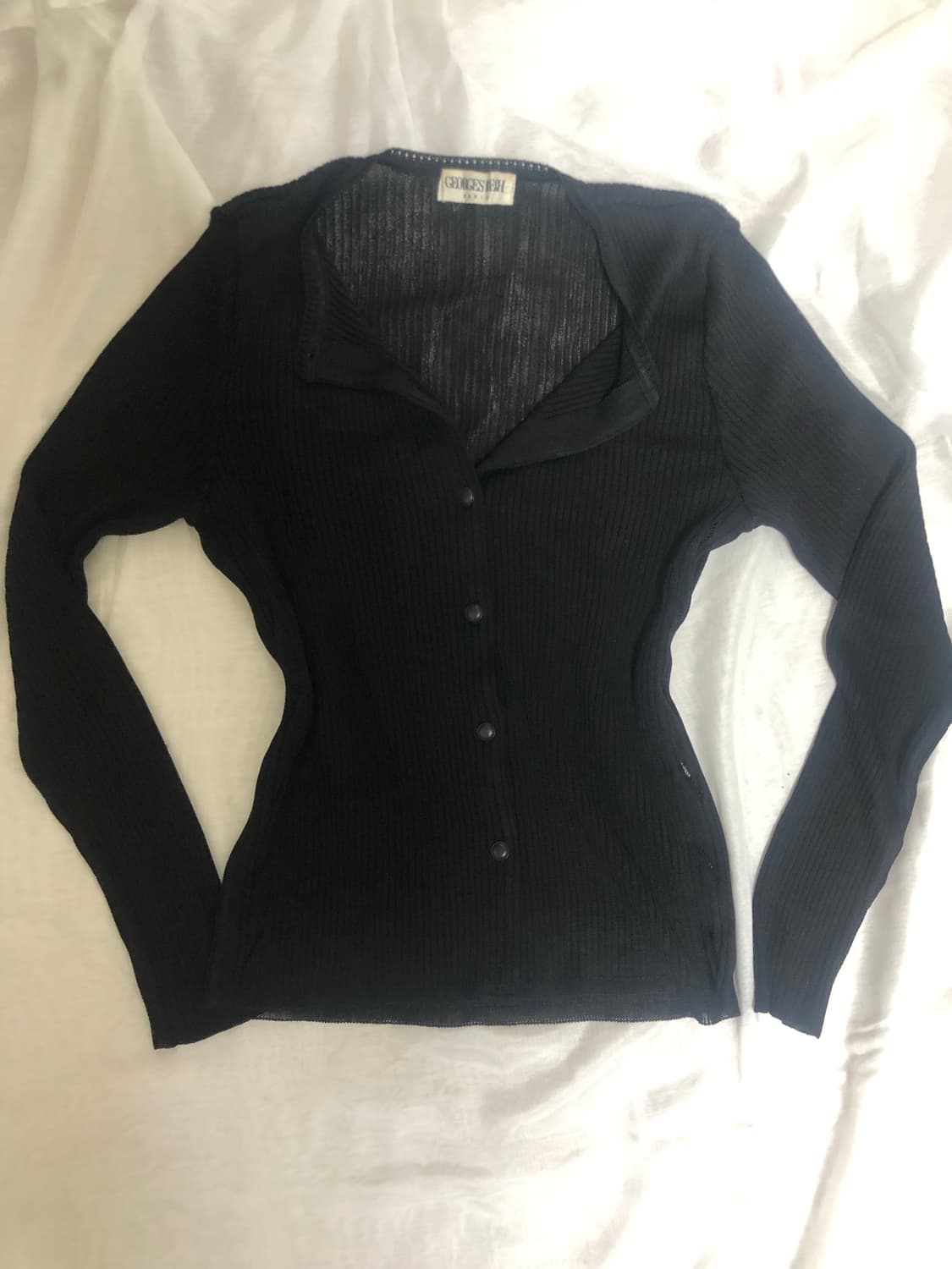 블랙 기본 가디건  상품이미지1