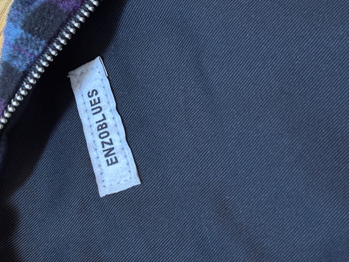 ENZOBLUES 피치 체크 더플 백 (퍼플) 상품이미지6