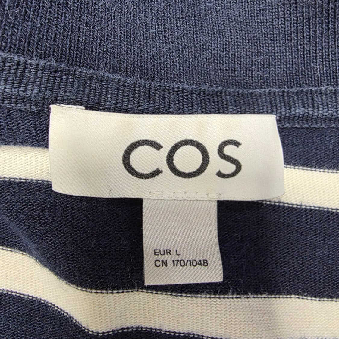 [프립]L/COS 코스 단가라 카라긴팔티 네이비 상품이미지7