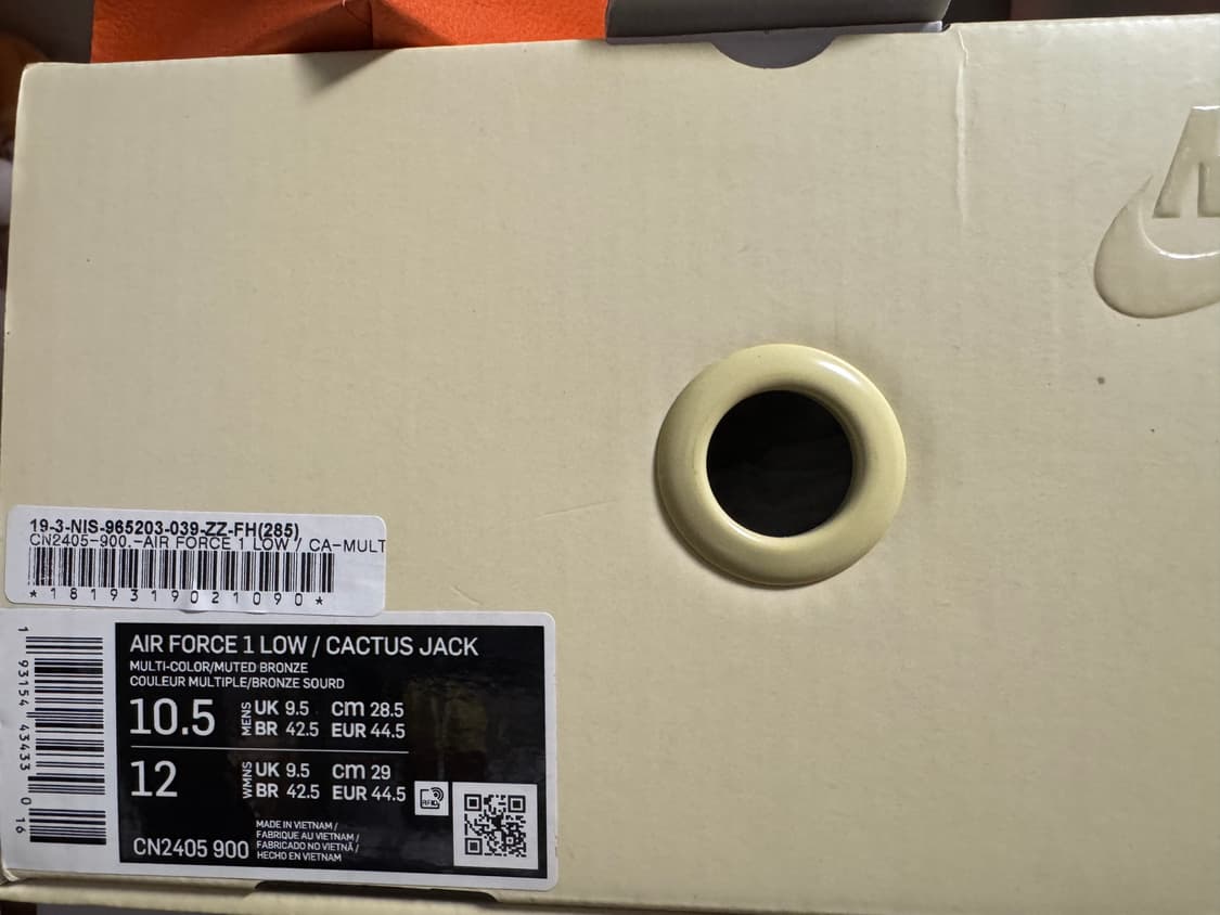 AIR FORCE 1 LOW CACTUS JACK 나이키 에어포스1  상품이미지1