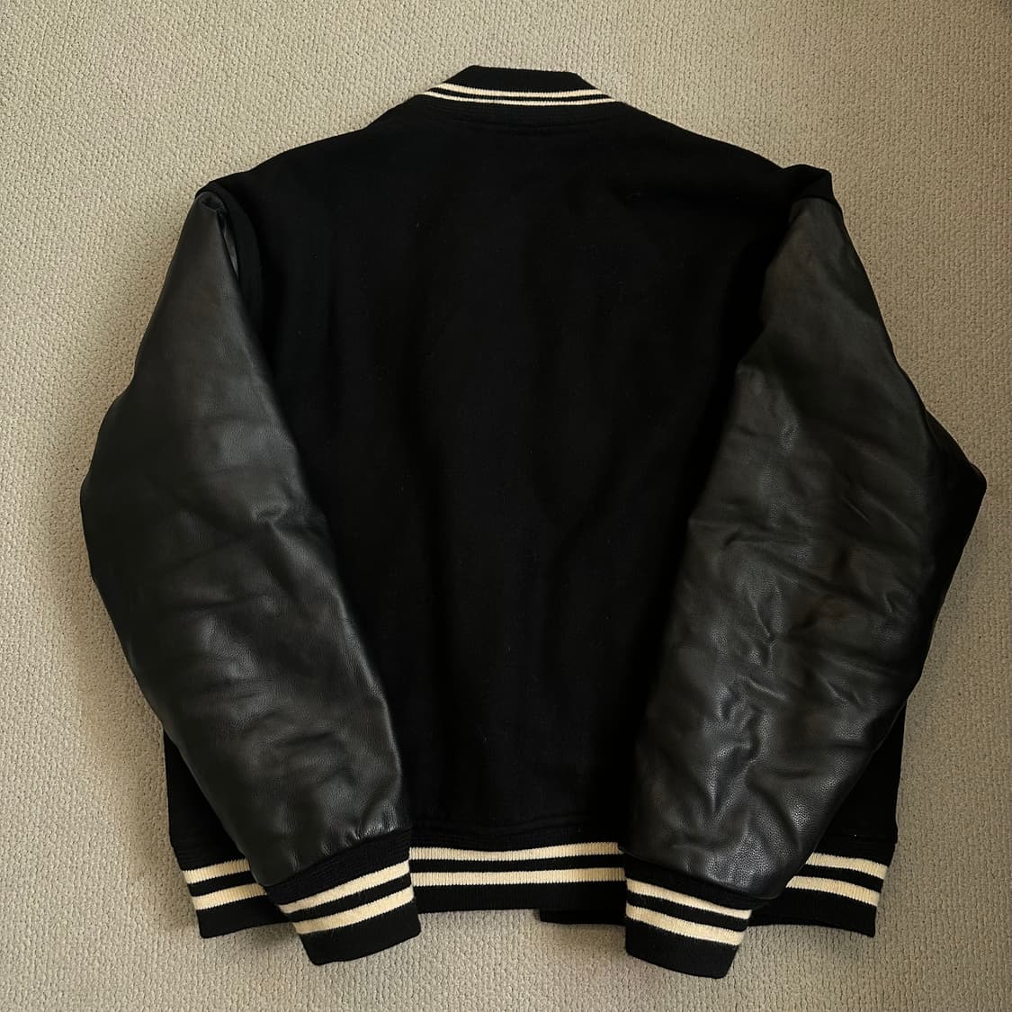 아웃스탠딩 (Outstanding)카우레더 바시티 자켓 3 상품이미지7