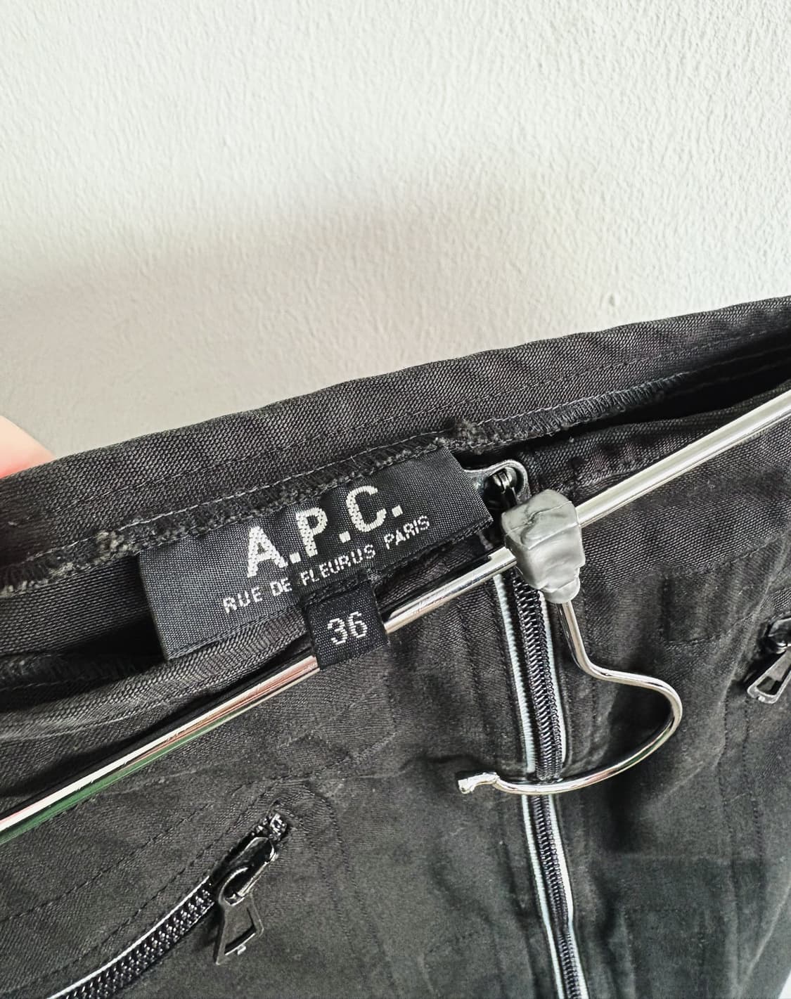 90s A.P.C. 프런트지퍼 스커트 상품이미지8