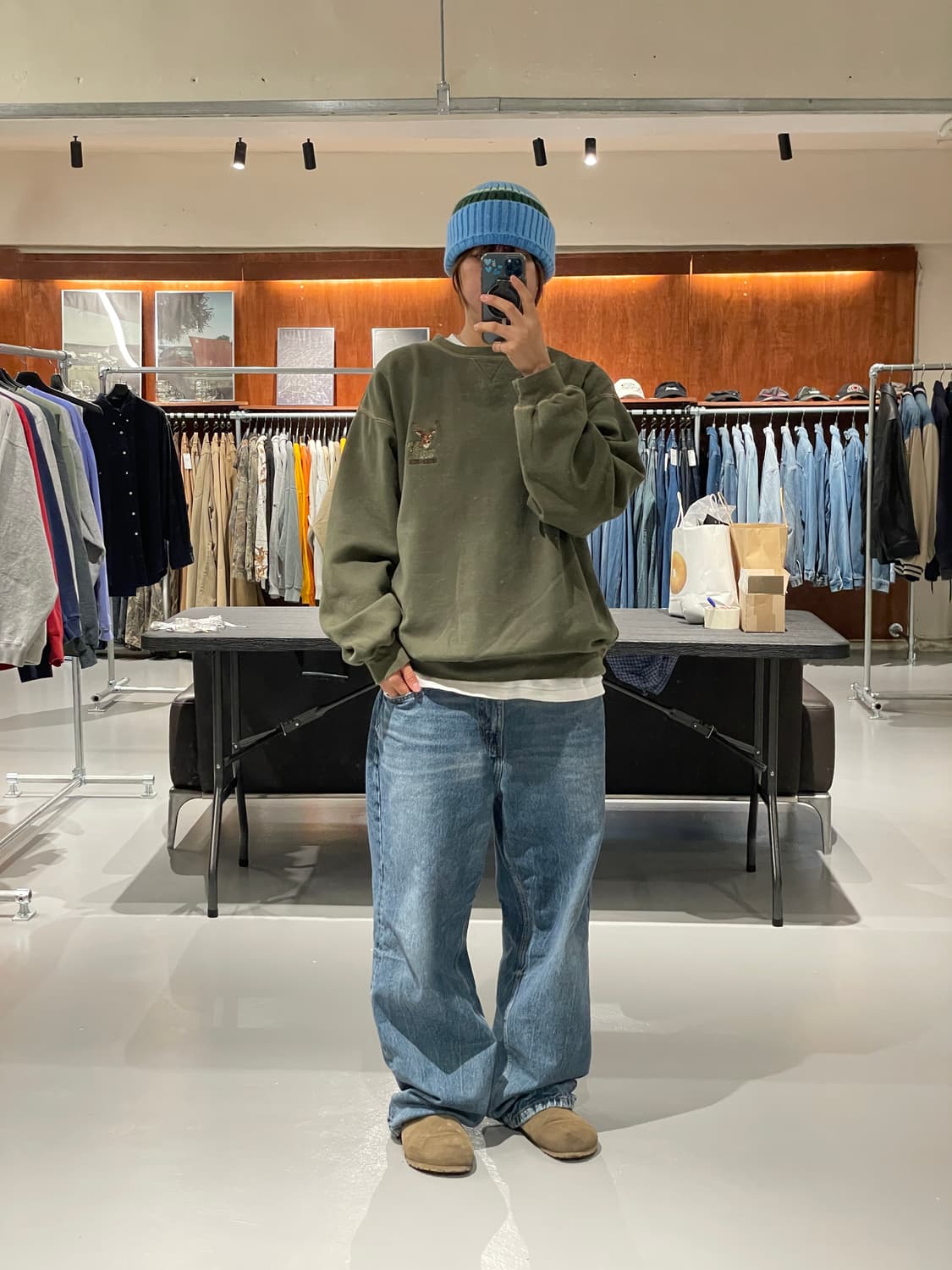사슴 Vintage hunting sweat shirt  상품이미지1