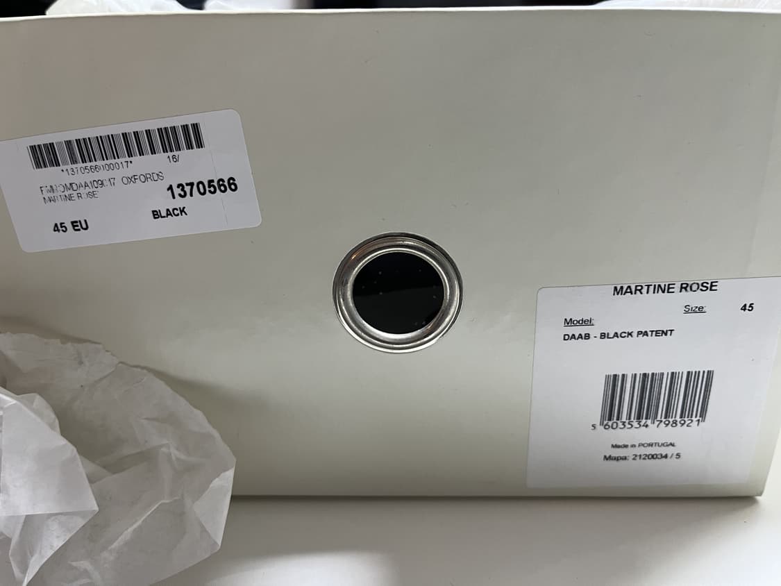 마틴로즈 삼각 페이턴트 더비 블랙 45사이즈 상품이미지5