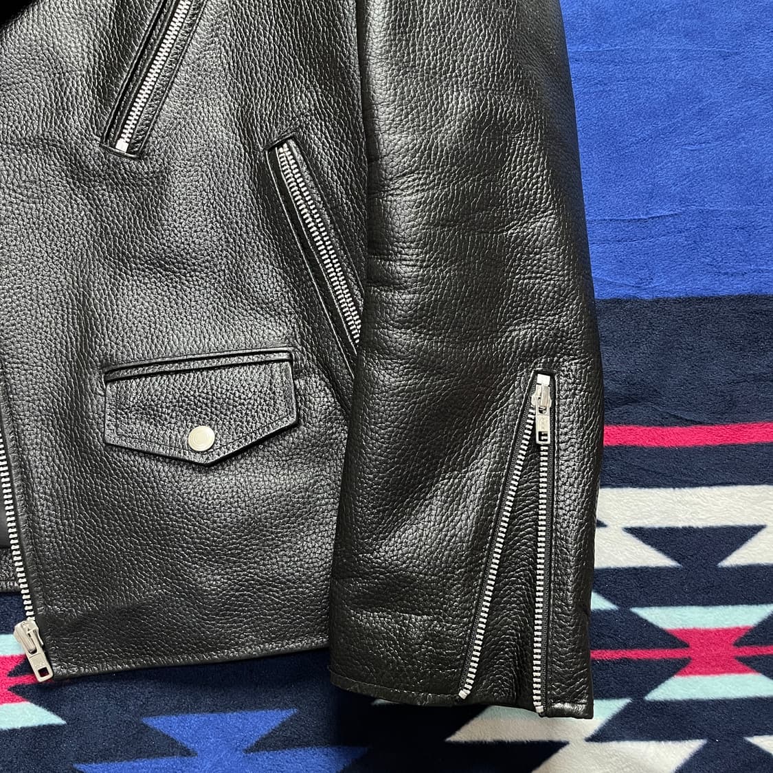 vivastudio 소가죽 라이더 자켓( 실측확인) 상품이미지5