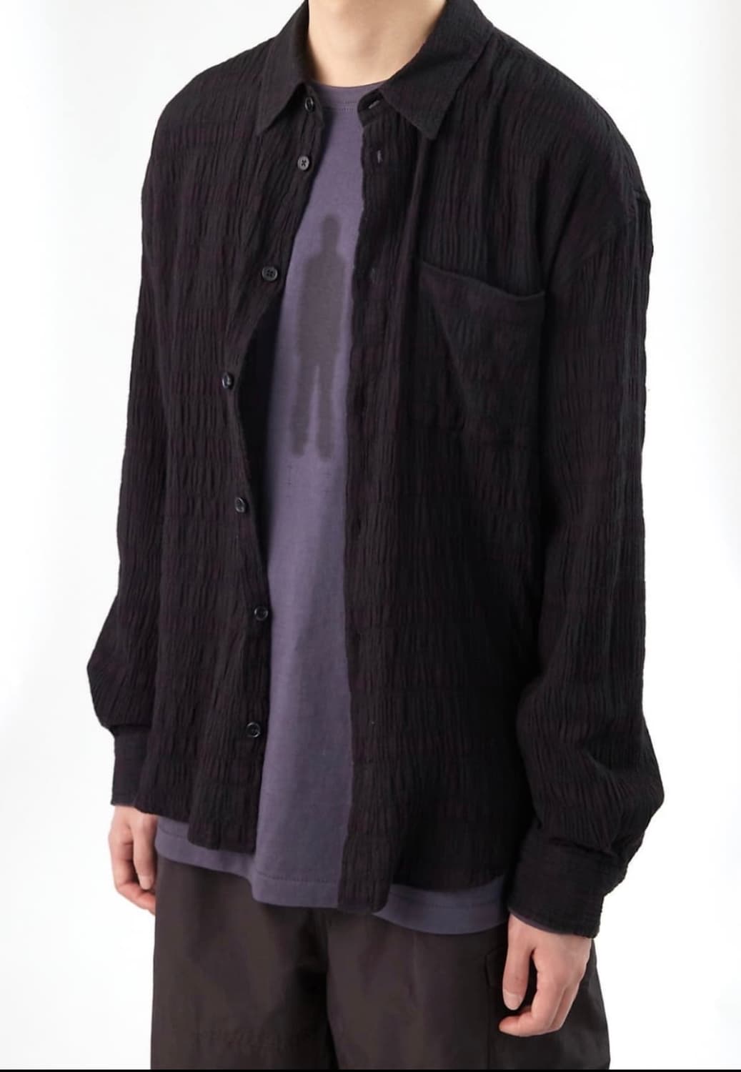 Classic shirt (Dyed Black/Red) 상품이미지3