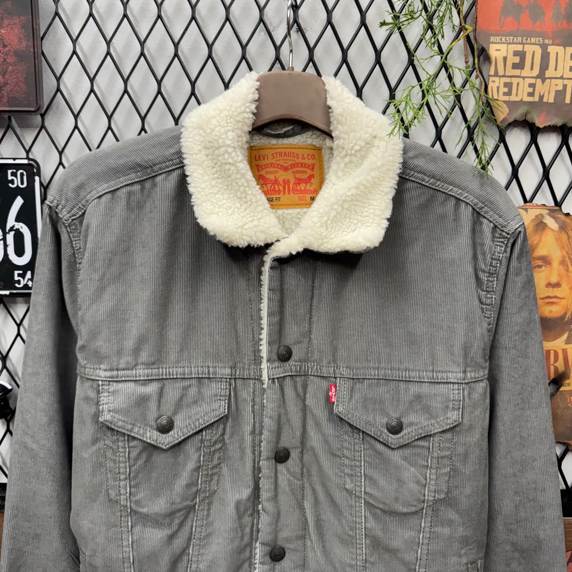 리바이스 타입 3 쉐르파 코듀로이 트러커 자켓 그레이 M 상품이미지3