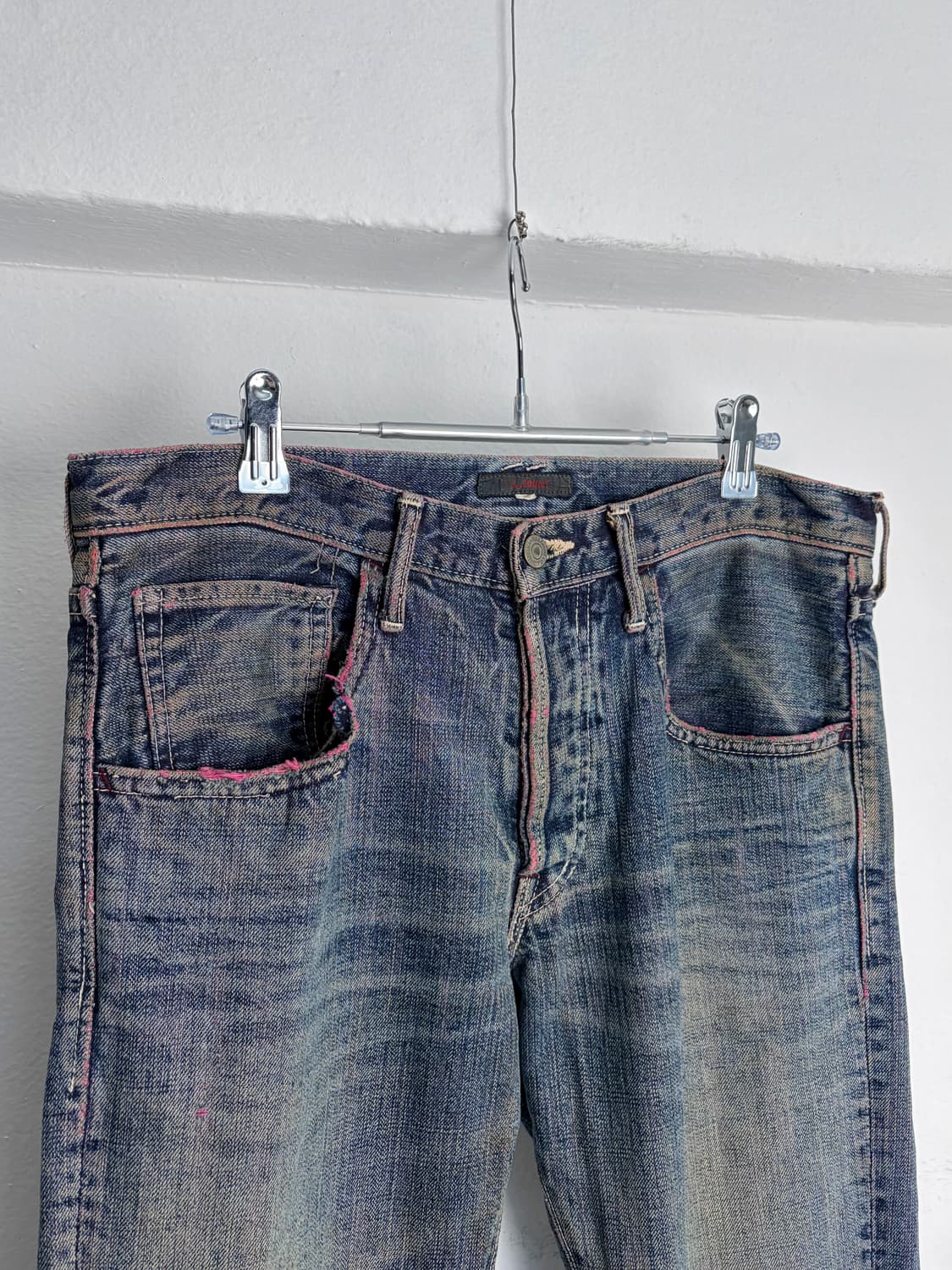 풀카운트 핑크 스티치 데님팬츠 상품이미지2