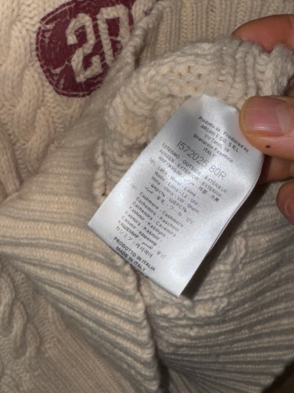 텔파 케이블 니트 m/l 상품이미지4