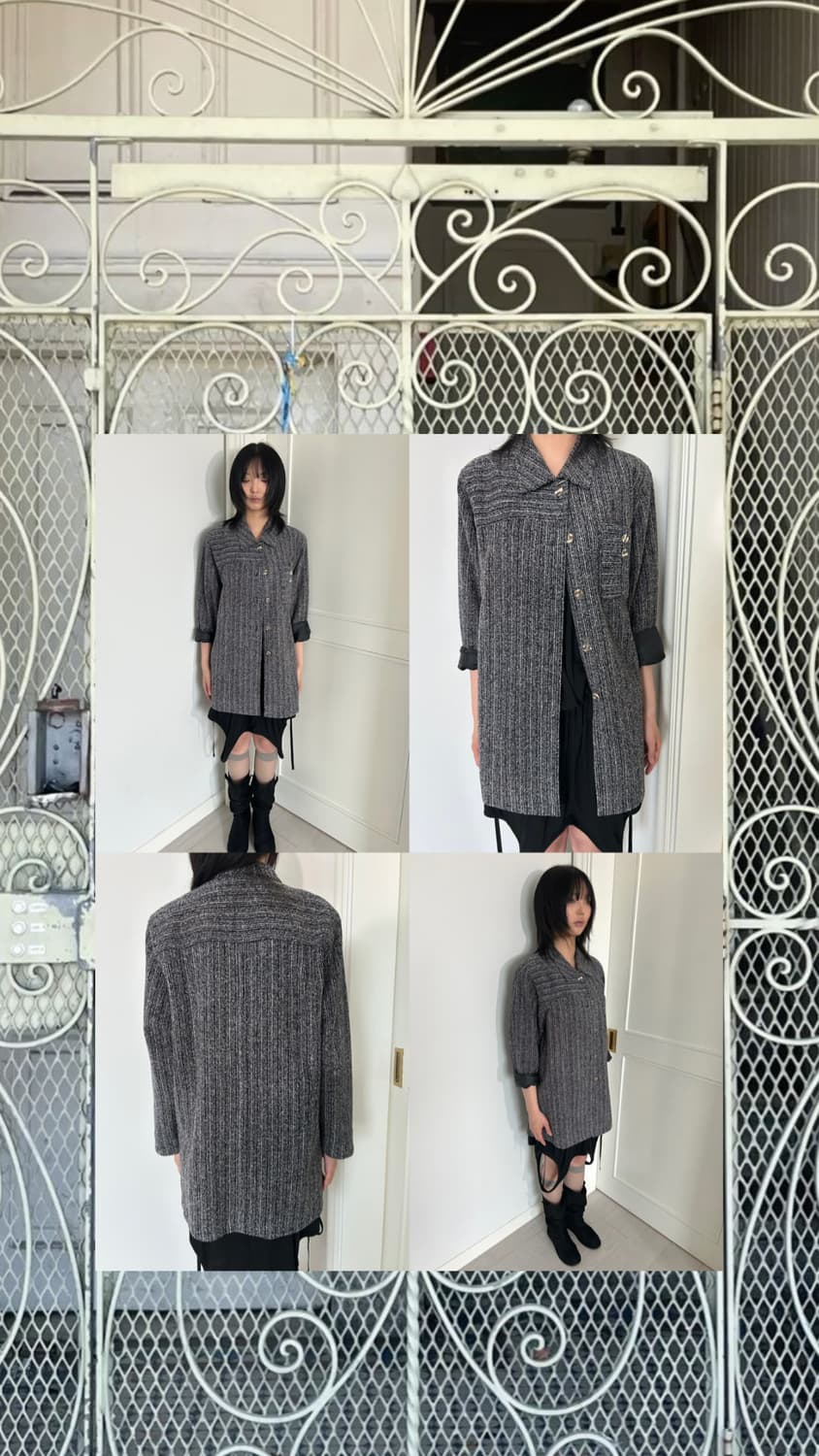 Calm Grey Stripe Shirt / 빈티지 셔츠 상품이미지1