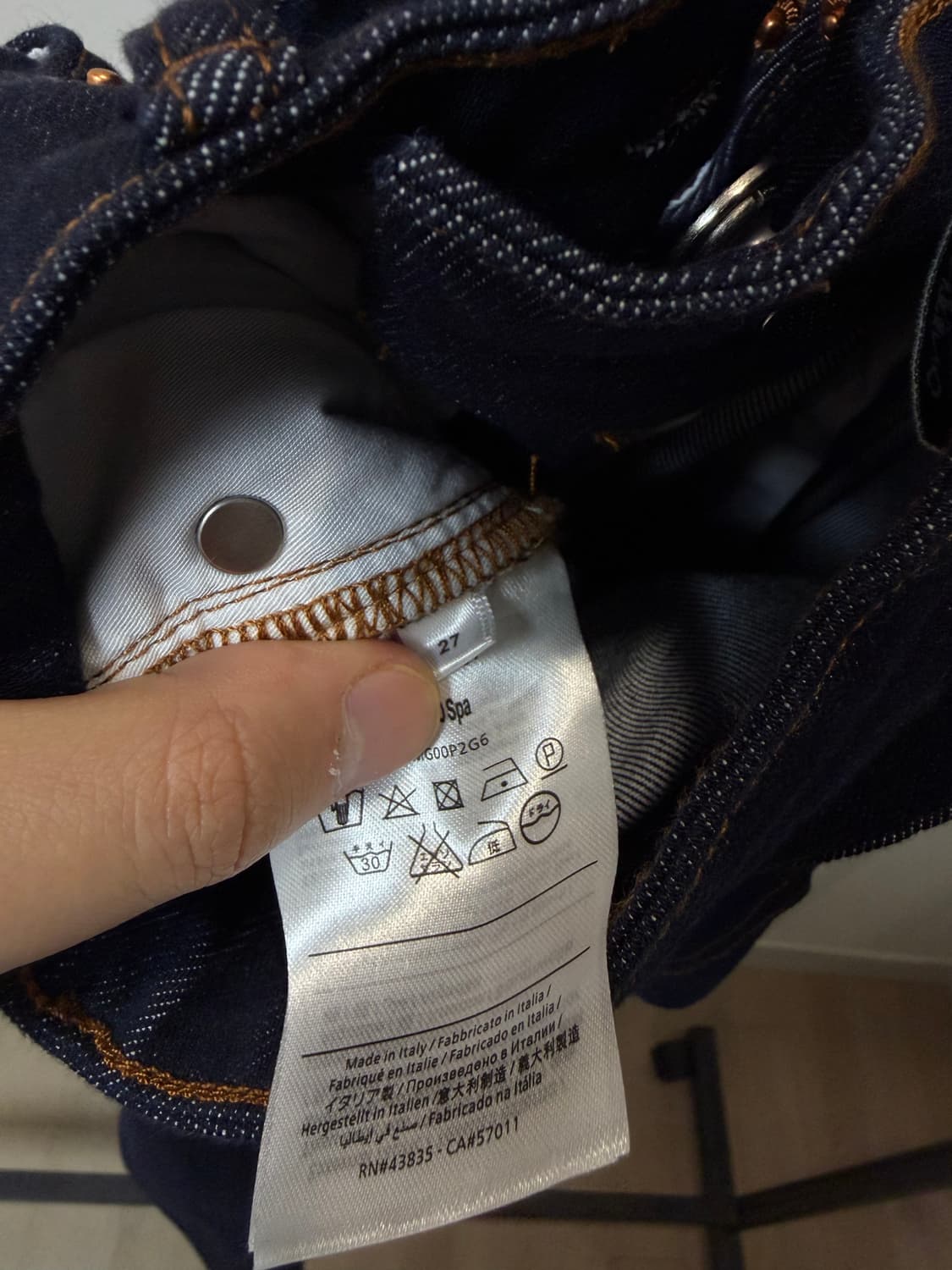 (27) Valention 발렌티노 생지 부츠컷 데님팬츠 상품이미지7