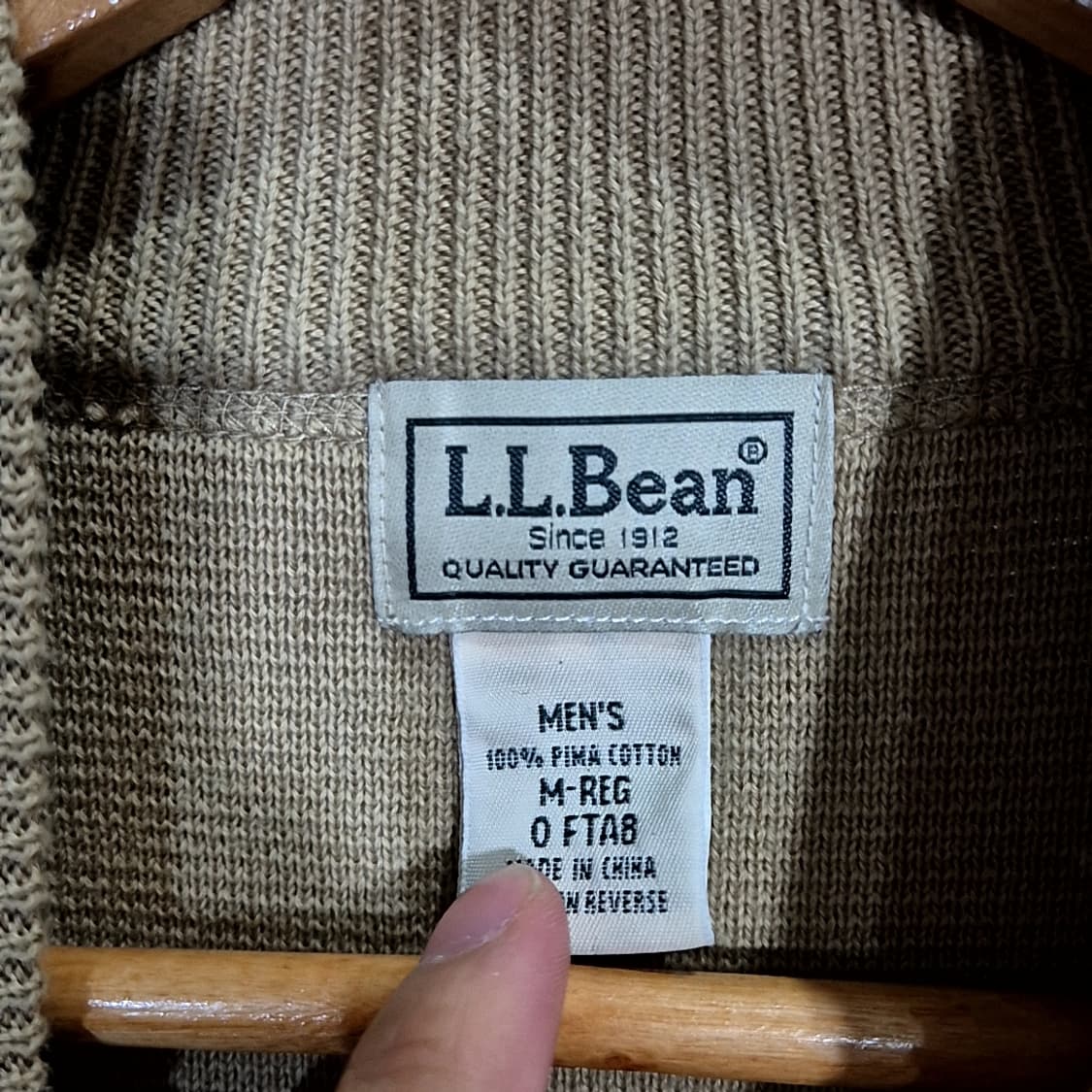 L.L Bean 엘엘빈 니트 집업 상품이미지4