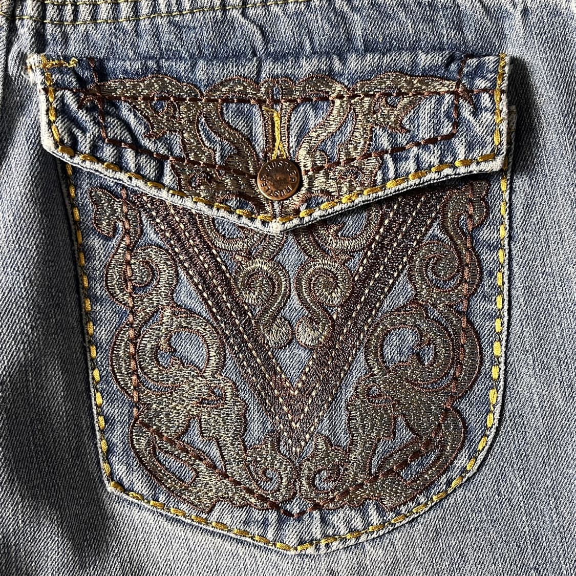 [34]빈티지 커스텀 힙합 올드스쿨 데님 팬츠 상품이미지8