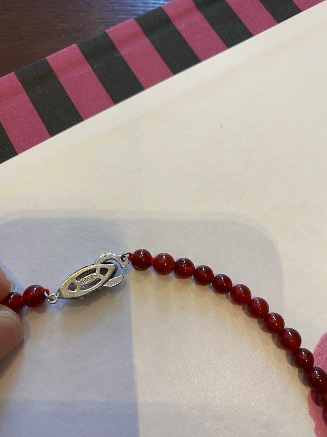 일본 수입 카넬리안 목걸이 상품이미지3