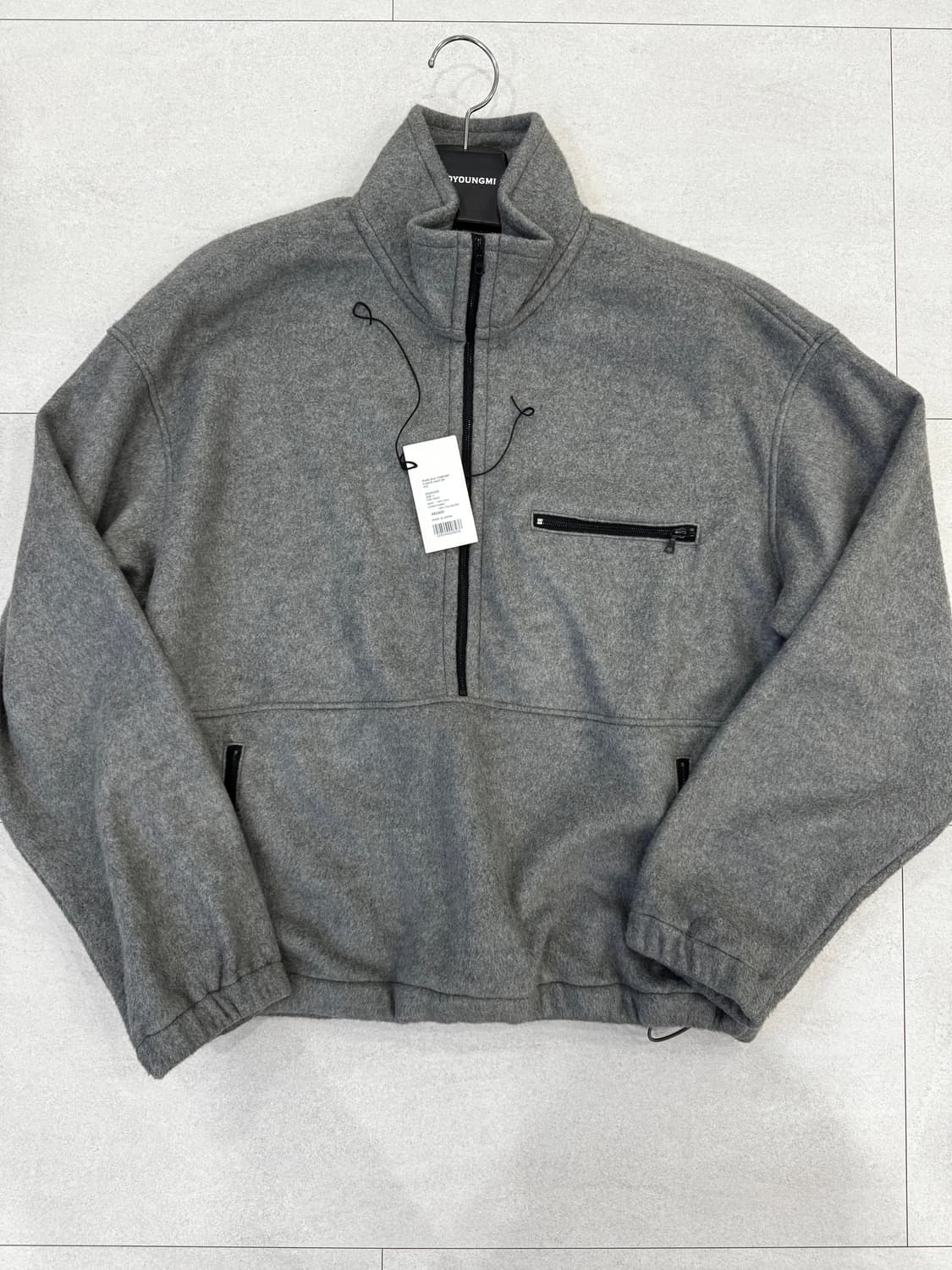 오라리 플리스 하프 집업 그레이 4 상품이미지1