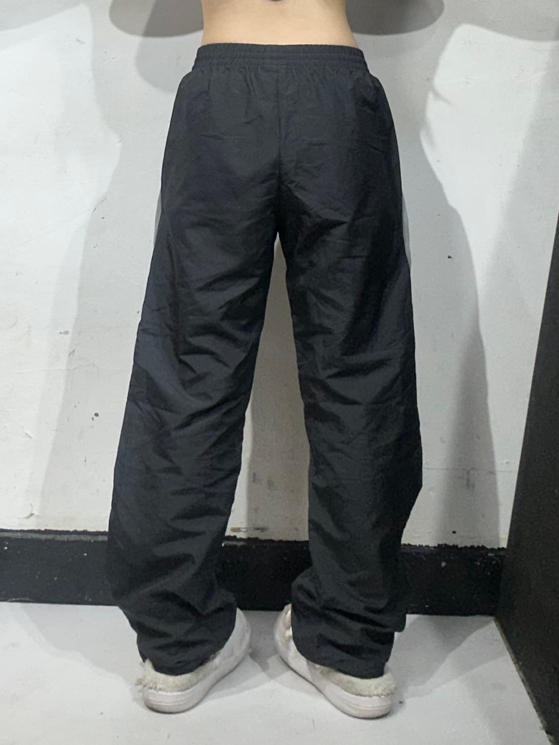 아디다스 블랙 와이드 그레이 사이드 라인 트랙 팬츠 추리닝 바지 S 상품이미지3