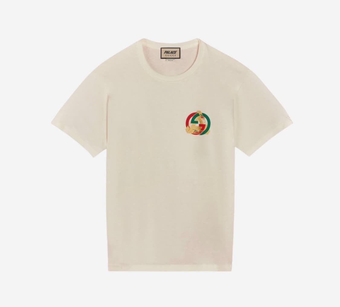 팔라스 x 구찌 화이트 반팔 티셔츠 상품이미지1