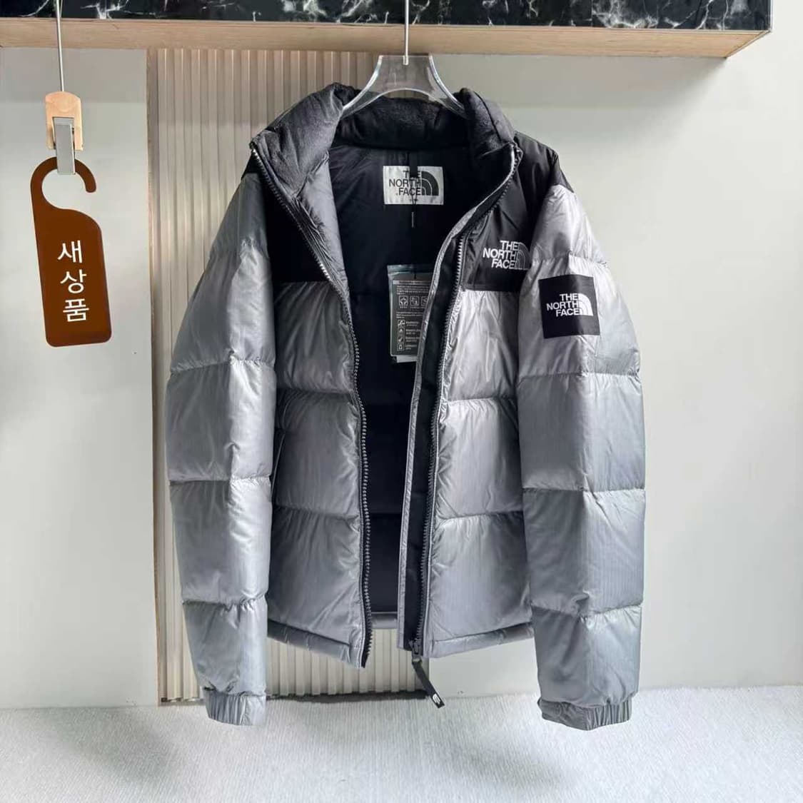 노스페이스 화이트라벨 노벨티 눕시 다운 자켓 헤더 그레이 NJ1DP62M 상품이미지2