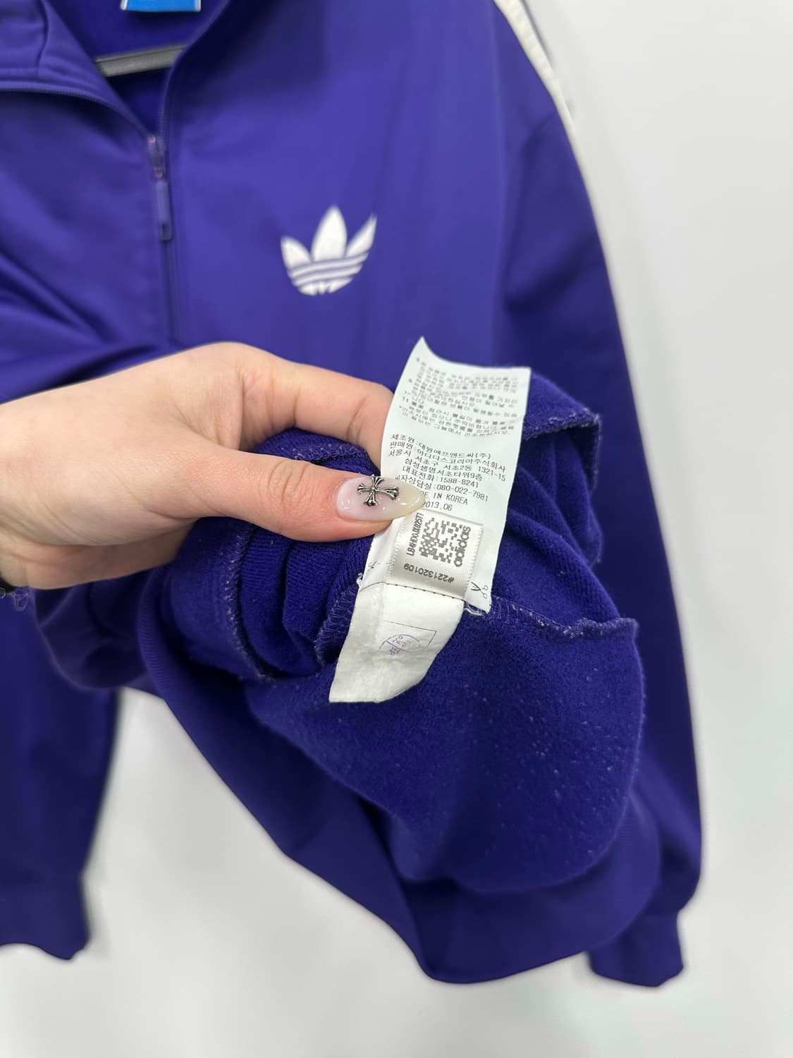 아디다스 퍼플 구파이어버드 져지 트랙탑  상품이미지4