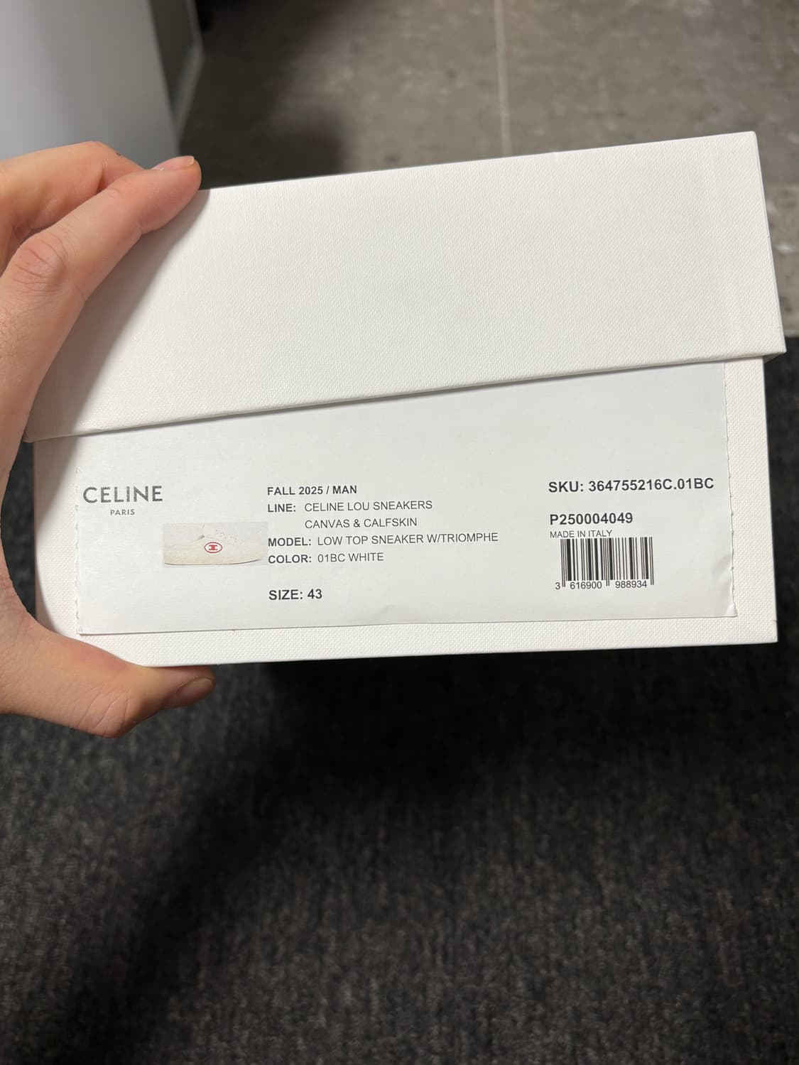 셀린느 25fw 트리옹페 스니커즈 43 280 상품이미지10