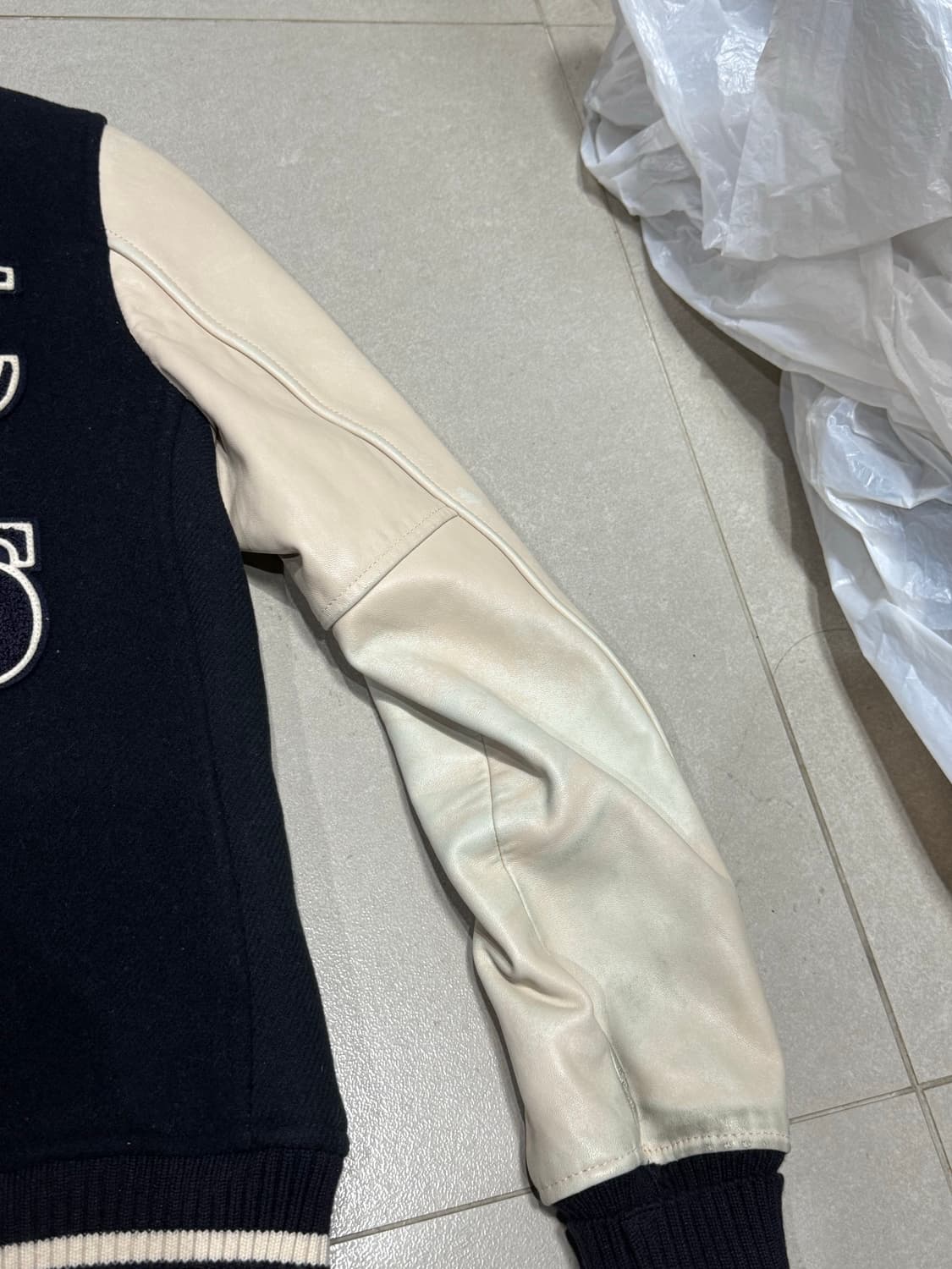 히스테릭 글래머 아카이브 히스걸 양가죽 스타디움 바시티 자켓 상품이미지8