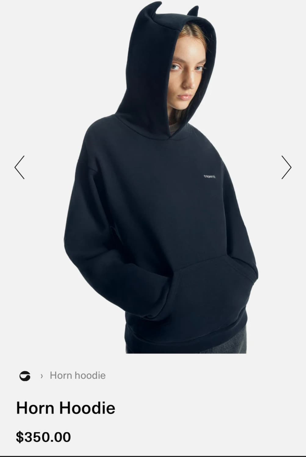 코페르니 혼(뿔) 후디 L 새상품 상품이미지2