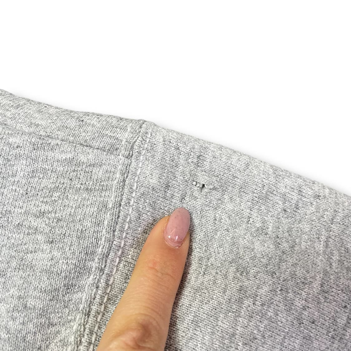 프룻오브더룸 그레이 자수 기모 맨투맨 스웻셔츠 M 상품이미지5