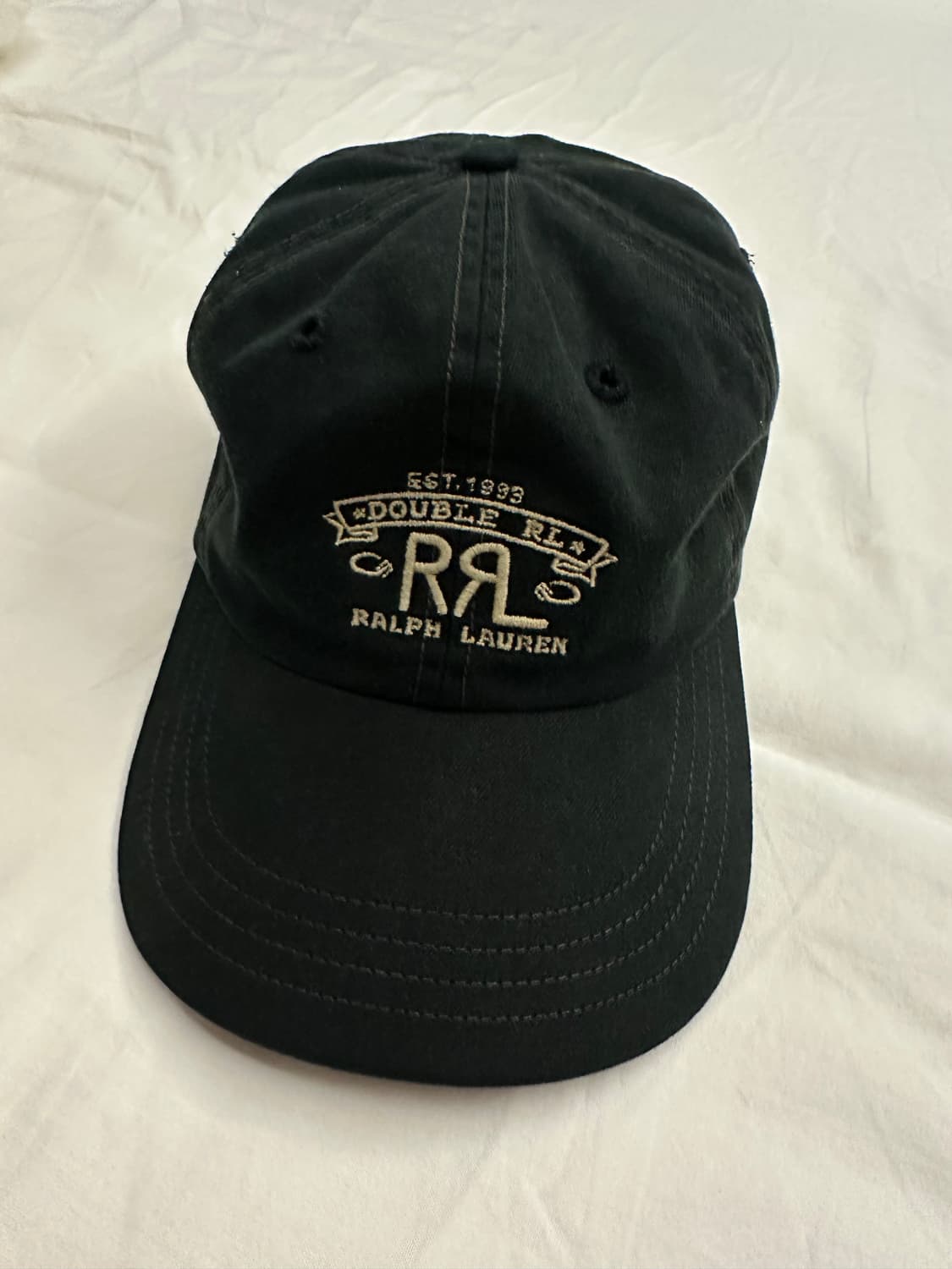 RRL Ralph Lauren 렌치로고 볼캡 블랙 상품이미지1
