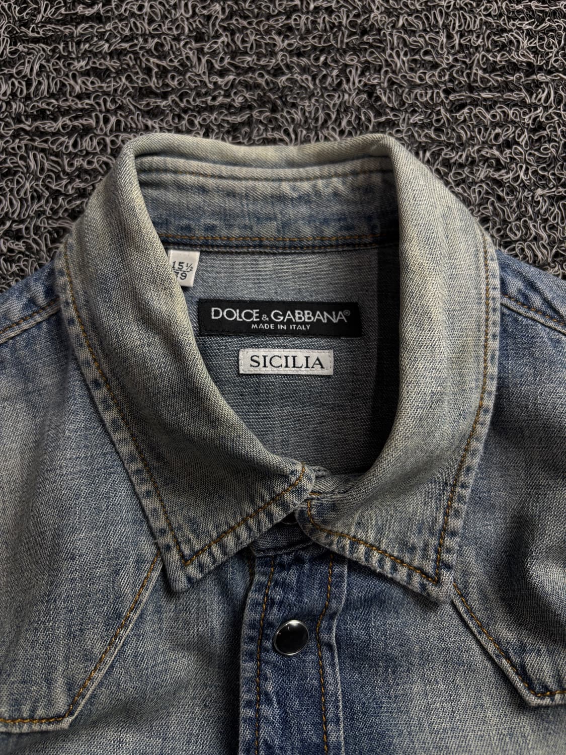00s 돌체엔가바나 아카이브 웨스턴 데님 셔츠 1701 상품이미지3