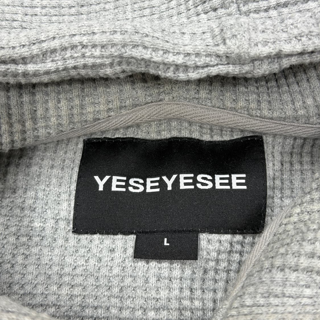 예스아이씨 잼스톤 와플 후드집업 그레이 L 상품이미지3