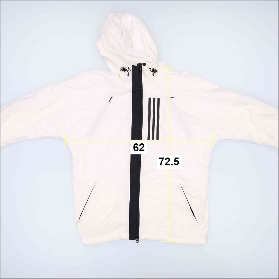 [XL] 아디다스 빈티지 삼선 로고 후드 바람막이 자켓  0115J 상품이미지8