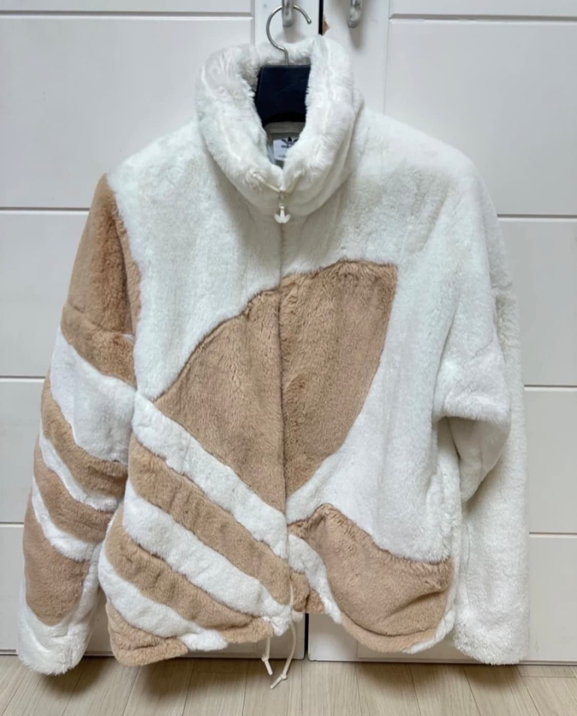 Adidas 아디다스 빅로고 쉐르파 퍼자켓 후리스 상품이미지1