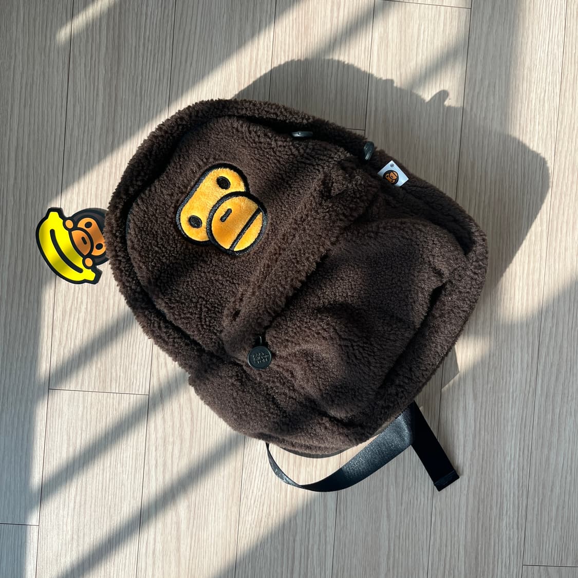 베이프 베이비 마일로 미니 퍼 백팩 브라운 상품이미지5