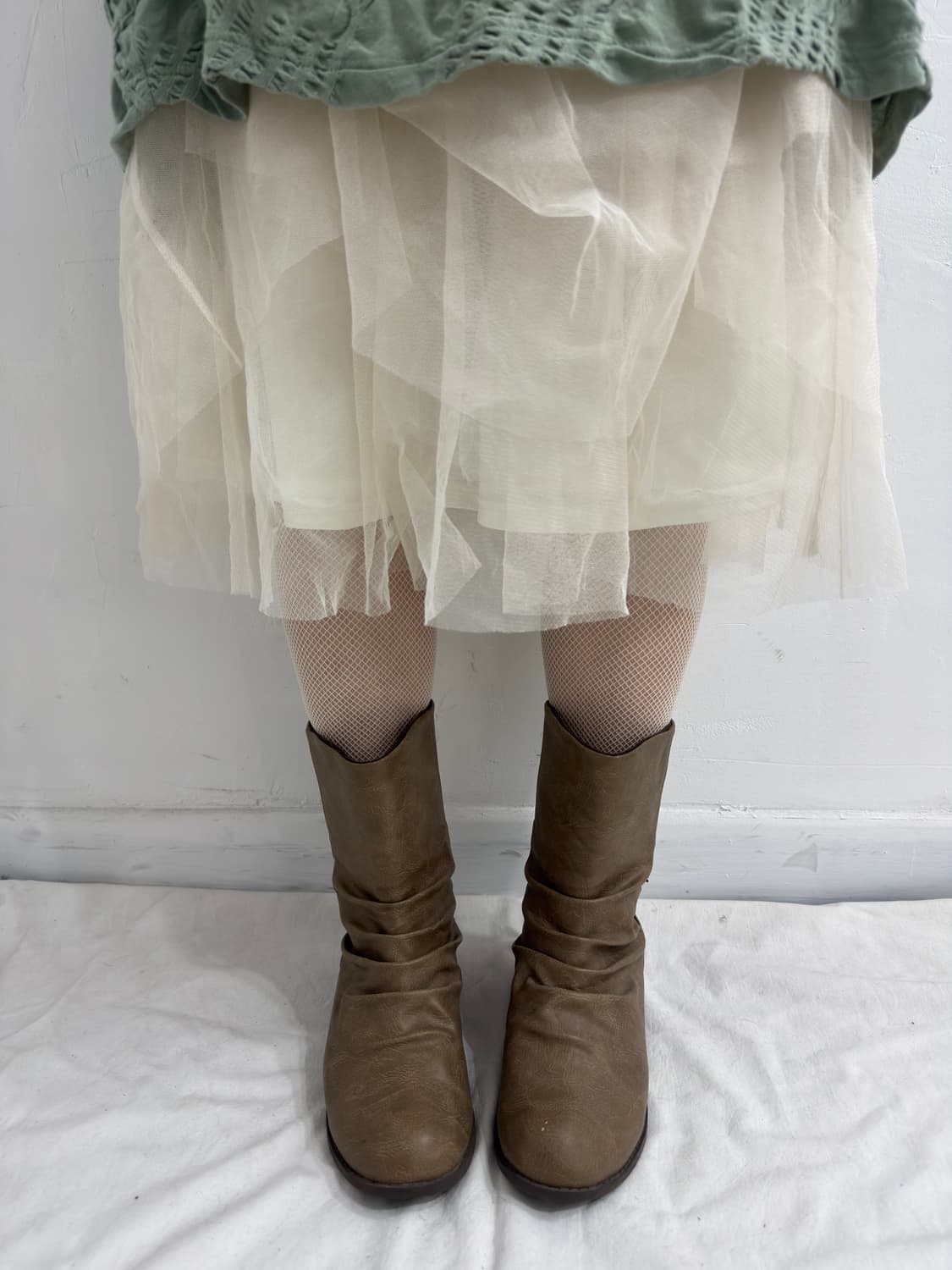 shirring leather boots 상품이미지7