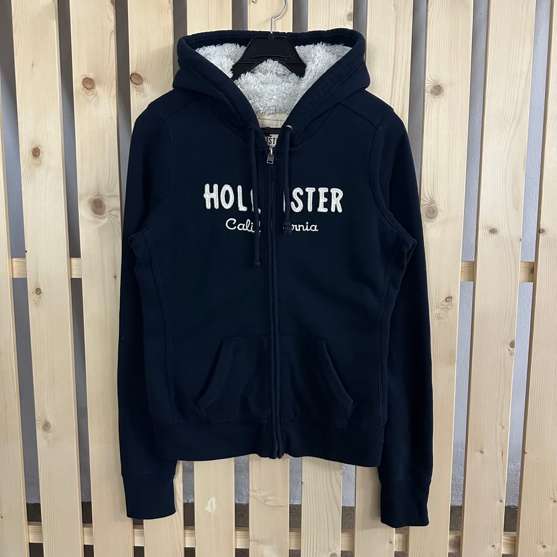(M) 홀리스터 네이비 양털 후드집업 상품이미지1