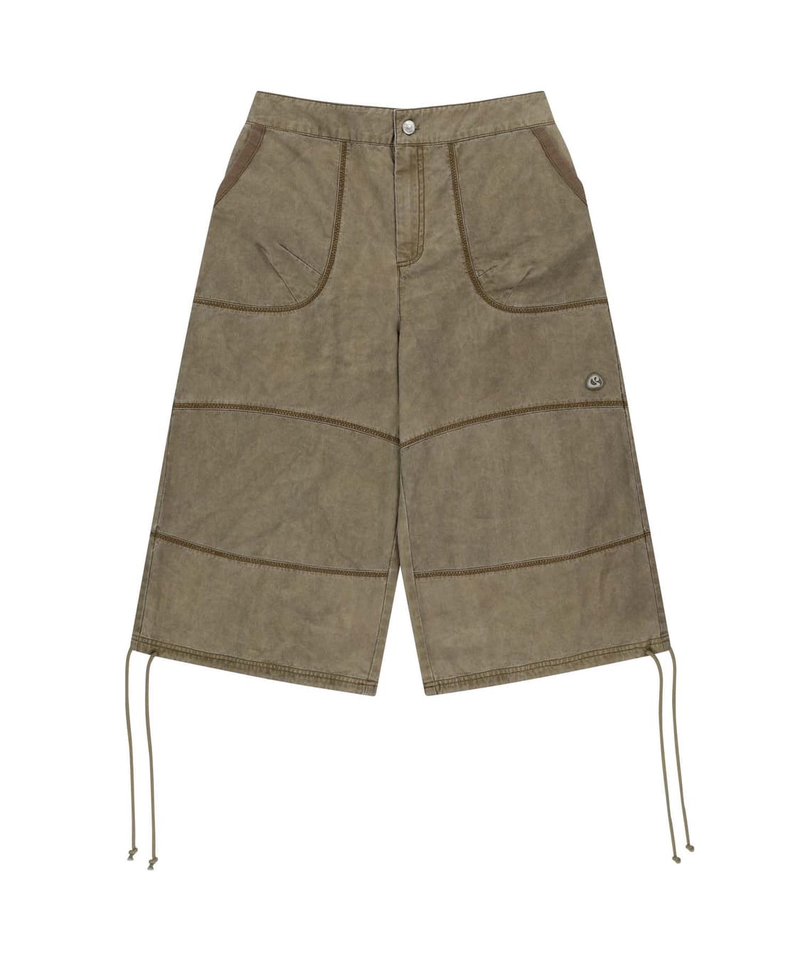 coyseio 코이세이오 지그재그팬츠 브라운 1사이즈 상품이미지1