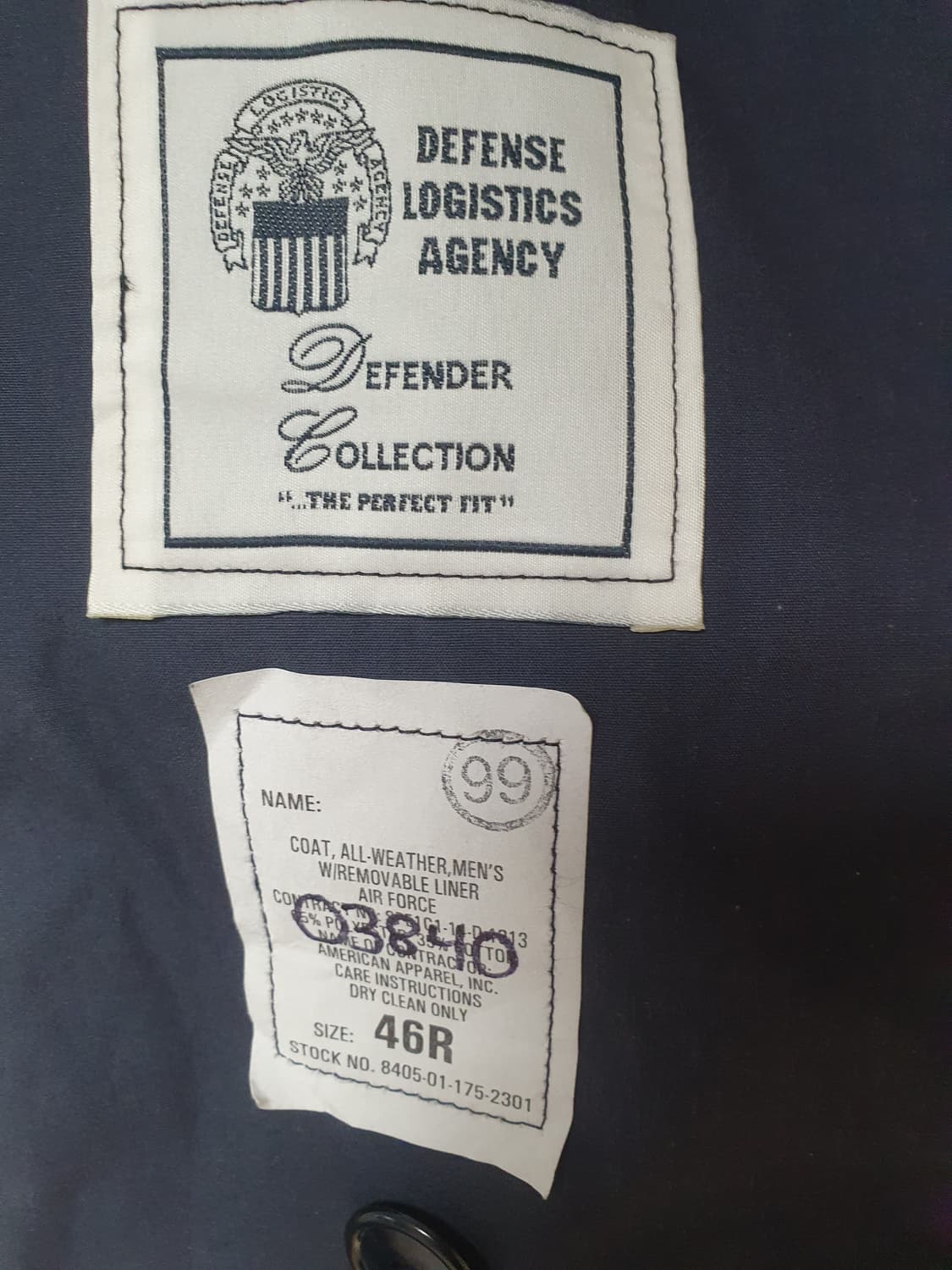 [XL,46R]미공군 올웨더 트렌치코트 상품이미지2