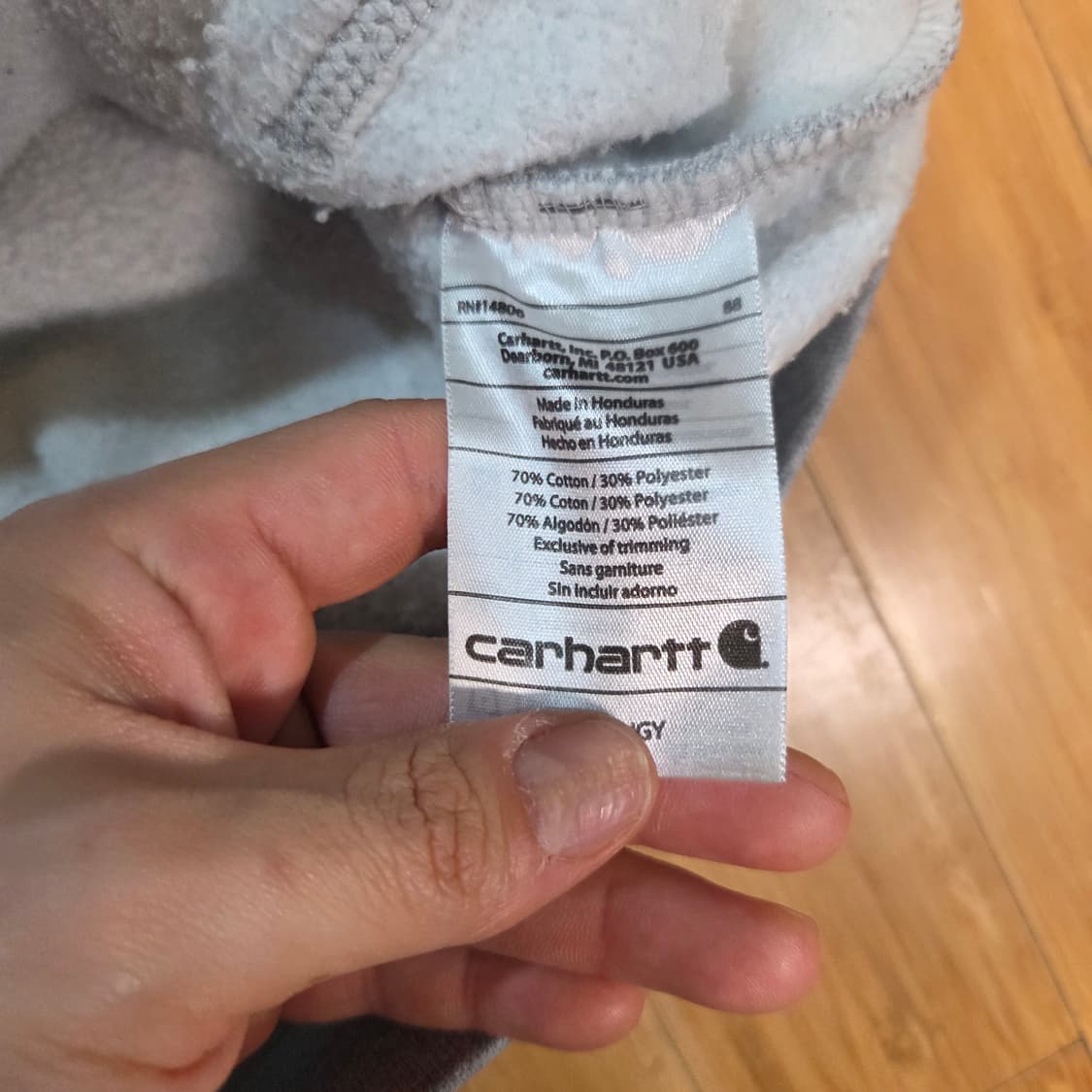 칼하트 스펠아웃 후드티 (실XL) 상품이미지5