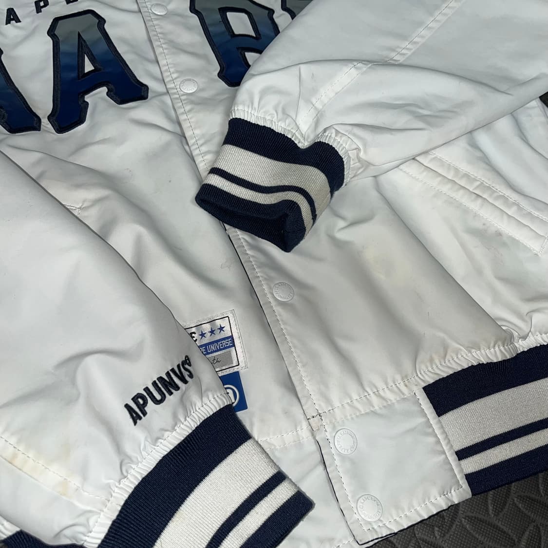 상태완전좋음) AAPE 에이프 리버시블 양면 봄버 자켓 상품이미지8