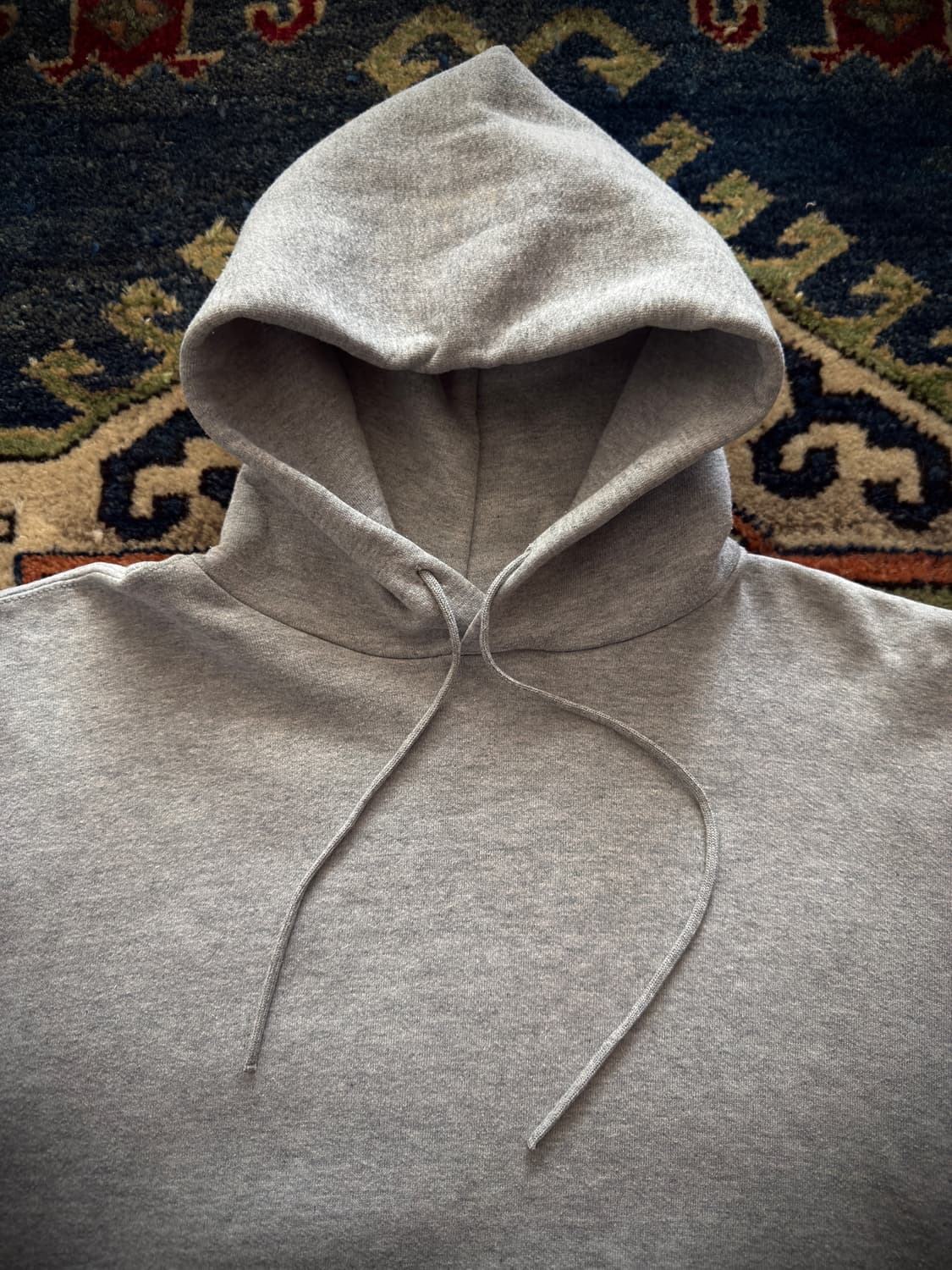 90s USA Russell grey Hoodie 상품이미지4
