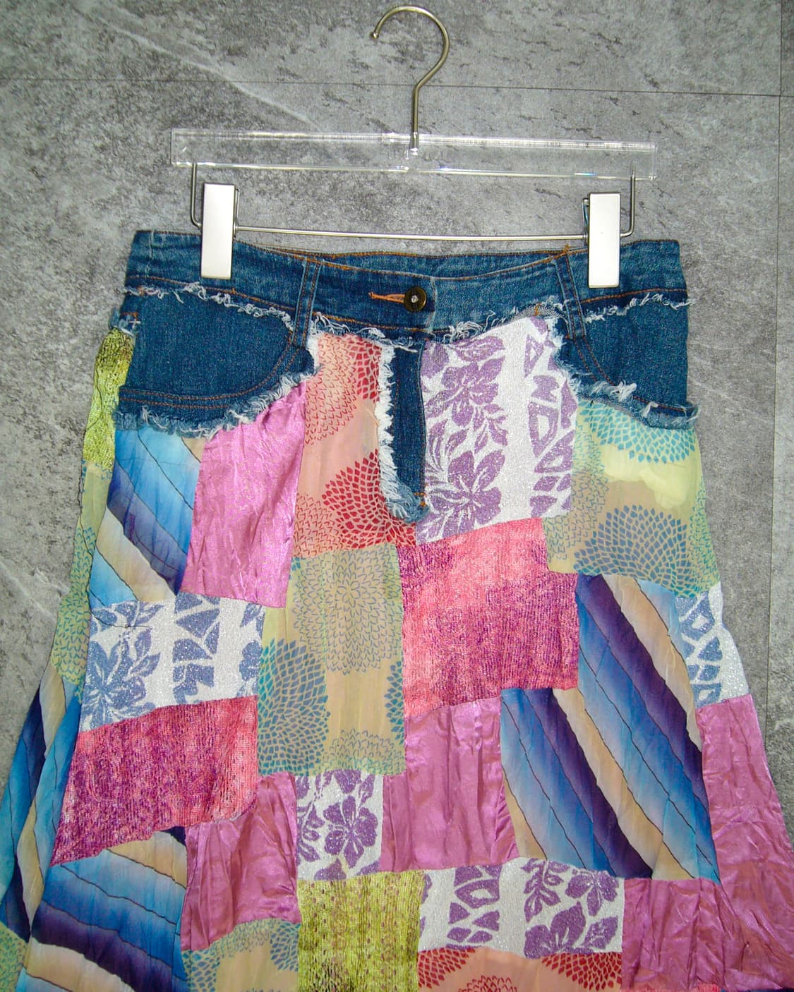 Patch Work Denim Skirt 상품이미지3